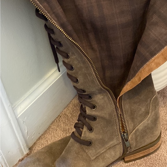 Born Suede Lace Up Boots. - Picture 1 of 3